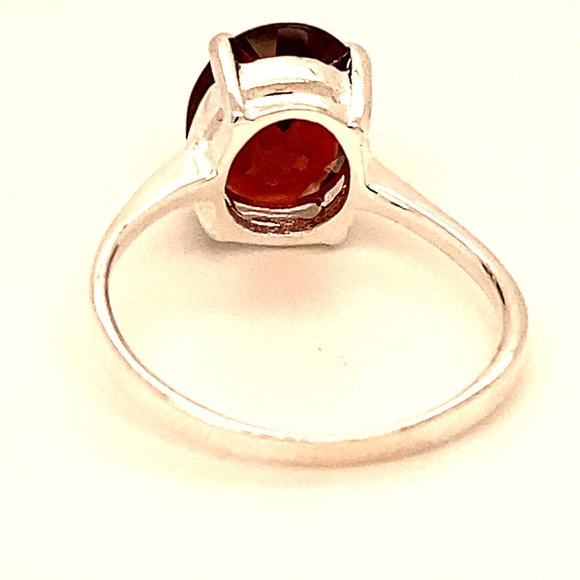 Pyrope Garnet 2.10ct Platinum Solid Silver Ring - Picture 4 of 6